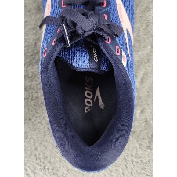 Brooks Ghost 15 Running Shoes Womens Size 9.5 Blue Peacoat Pink Athletic Sneaker - Picture 11 of 11